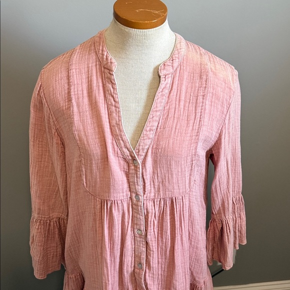 Feherty - Dune Cotton Gauze Kasey Dress - Size Small - Light Pink - Picture 2 of 10